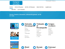 Tablet Screenshot of oceanograficvalencia.com